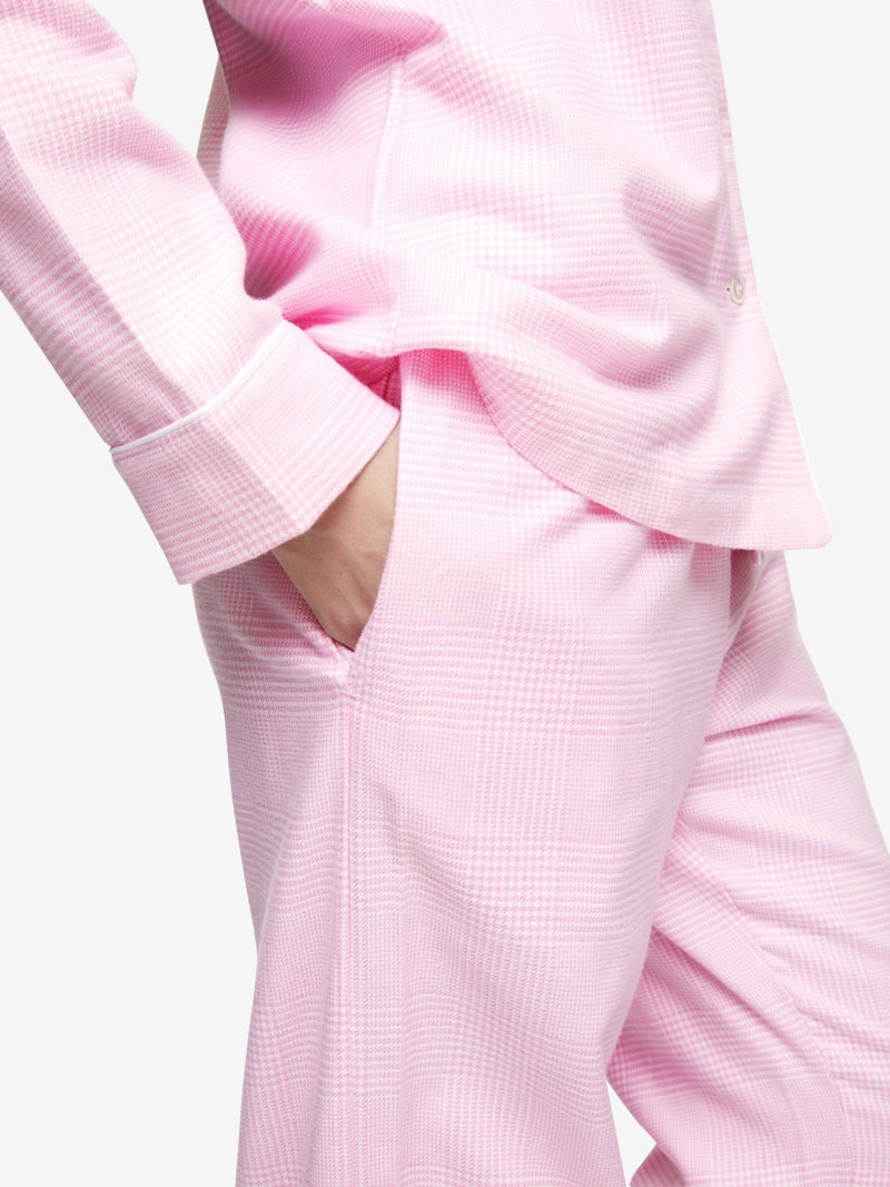 Women's Pyjamas Kelburn 32 Brushed Cotton Pink - 7