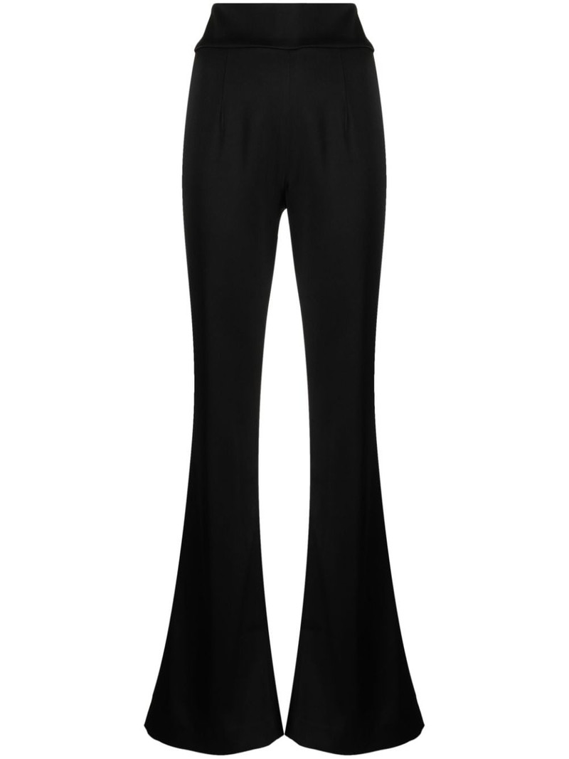high-waisted flared trousers 1