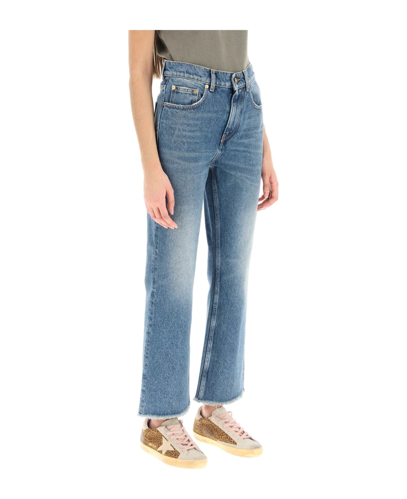 'deryn' Cropped Flared Jeans - 2