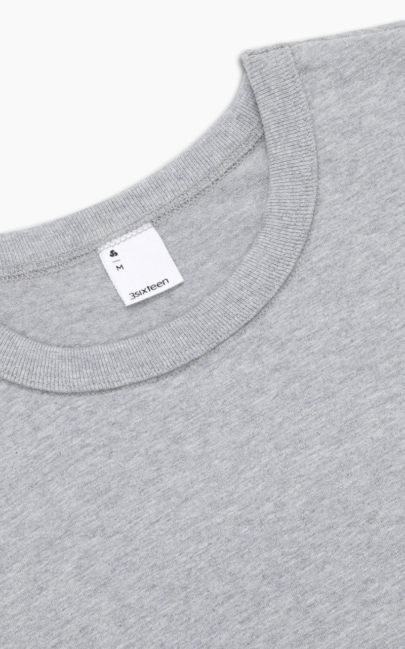 HEAVYWEIGHT POCKET T-SHIRT 2 PACK HEATHER GREY - 4