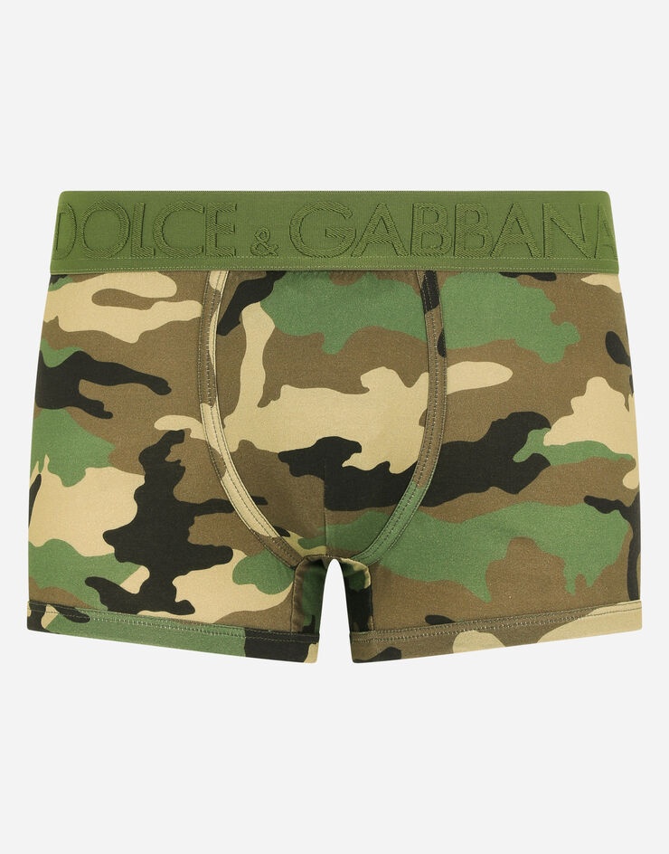 Camouflage-print two-way stretch jersey boxers - 1