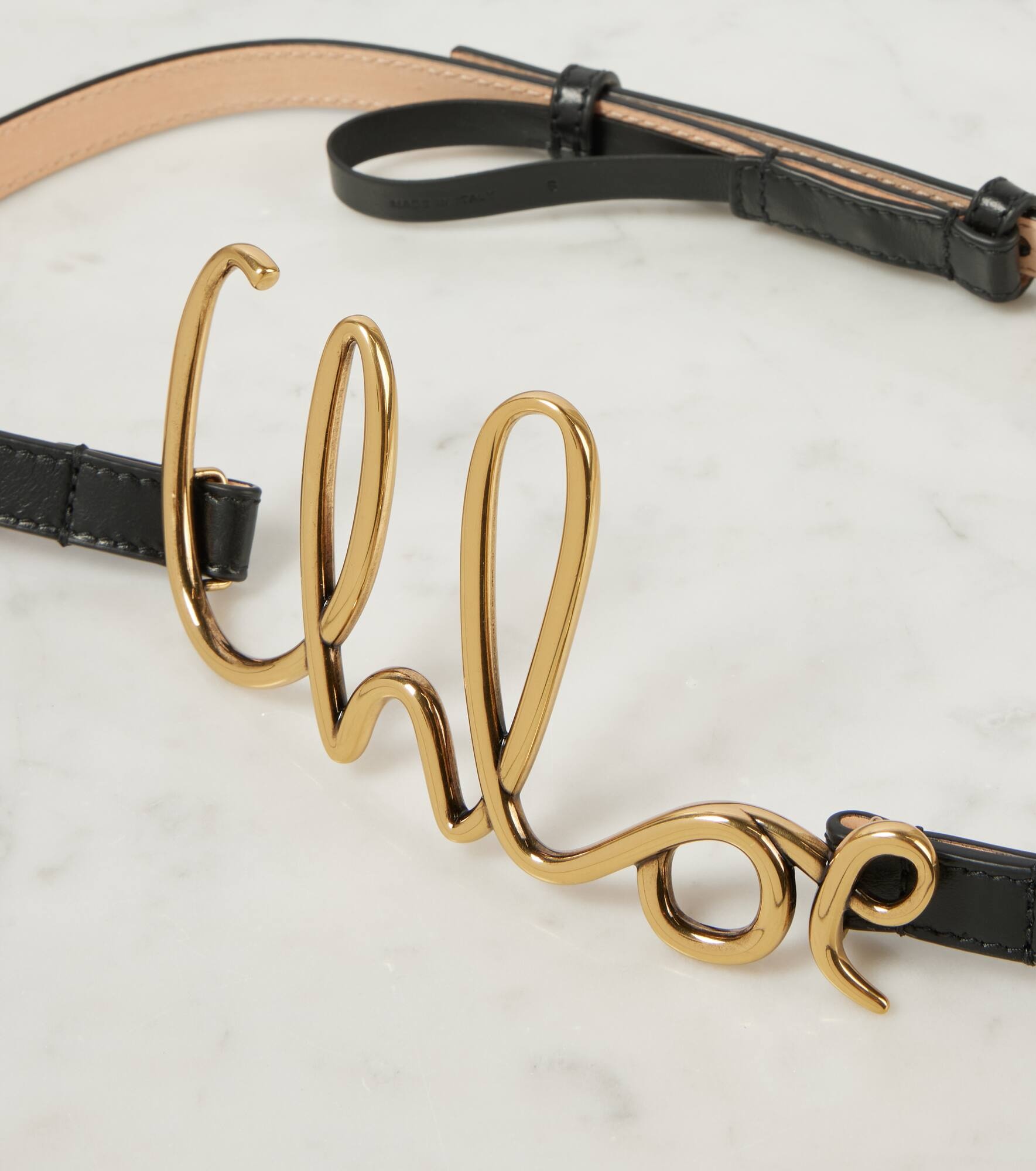 Chloé Iconic slim leather belt - 3