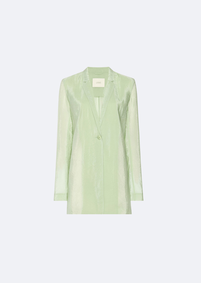 Textured Sheer Cupro Blazer 1