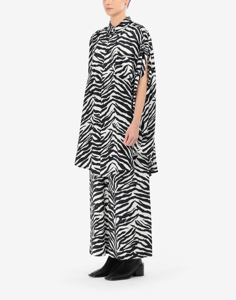 Circle zebra shirt-dress 5