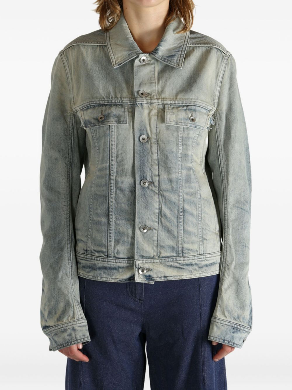 cotton denim jacket - 2
