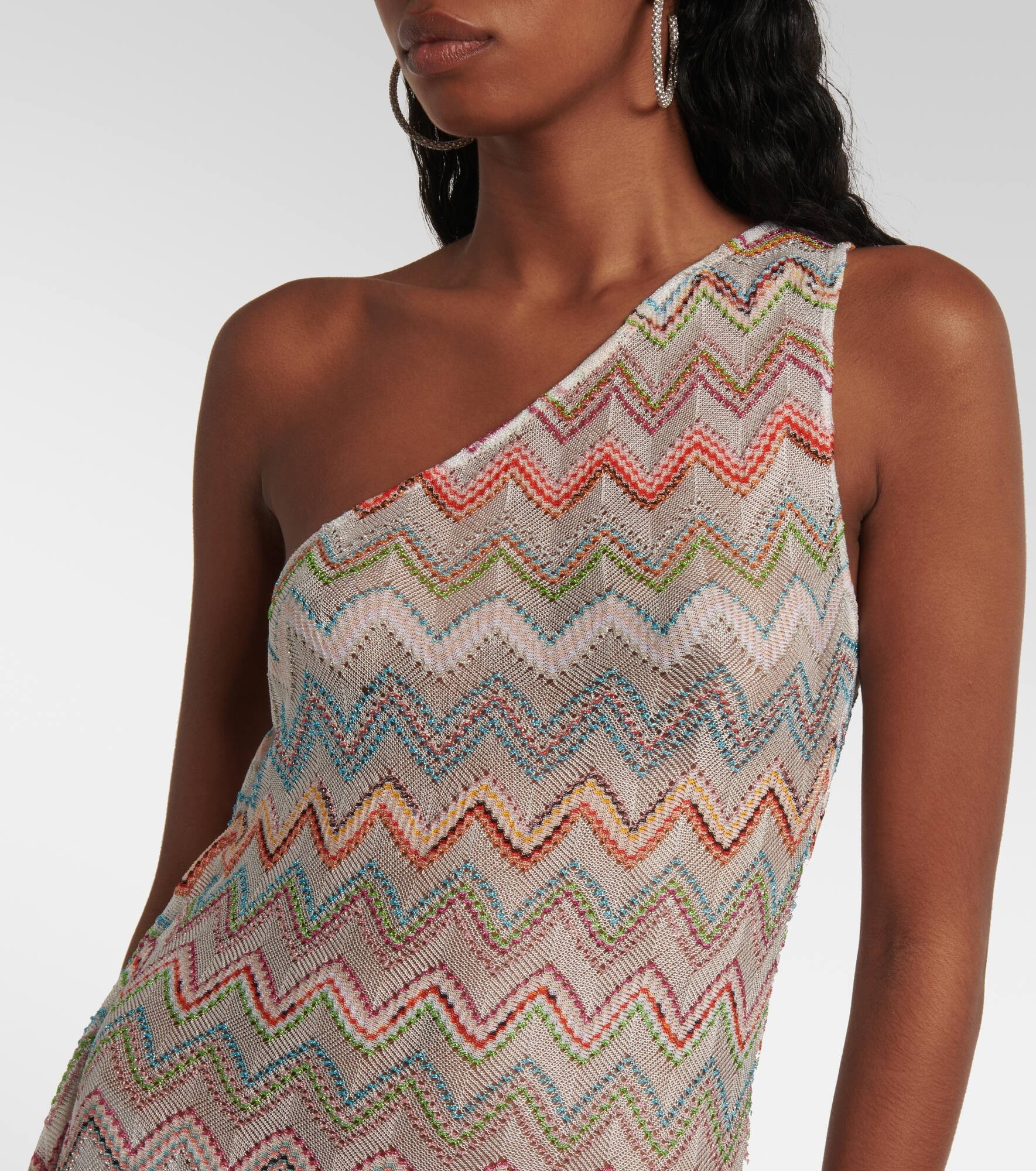 Zigzag crochet maxi dress - 4