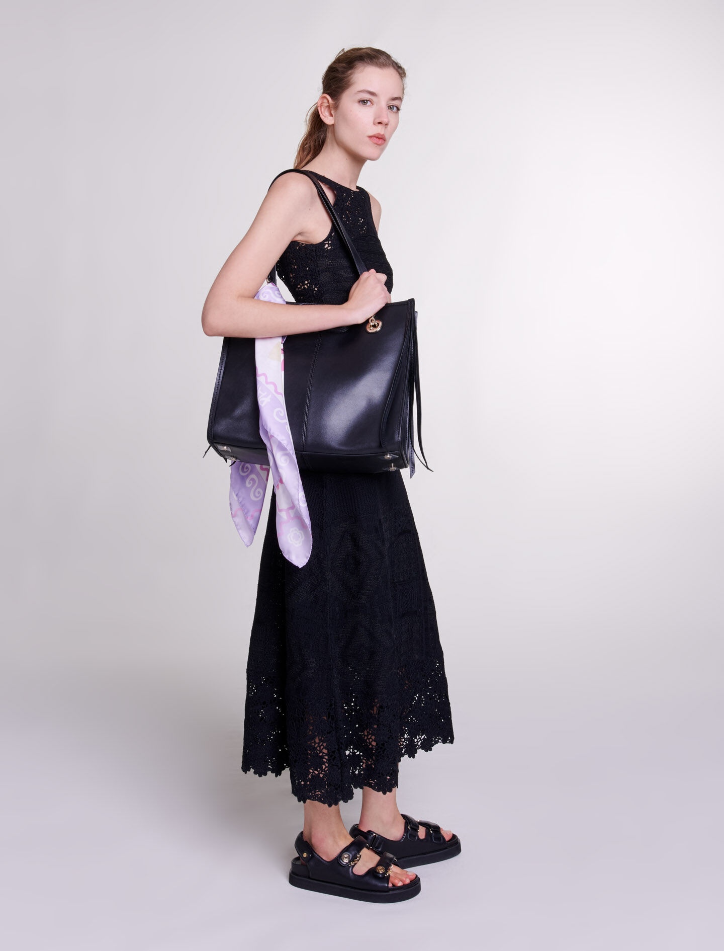 Crochet-knit maxi dress - 3