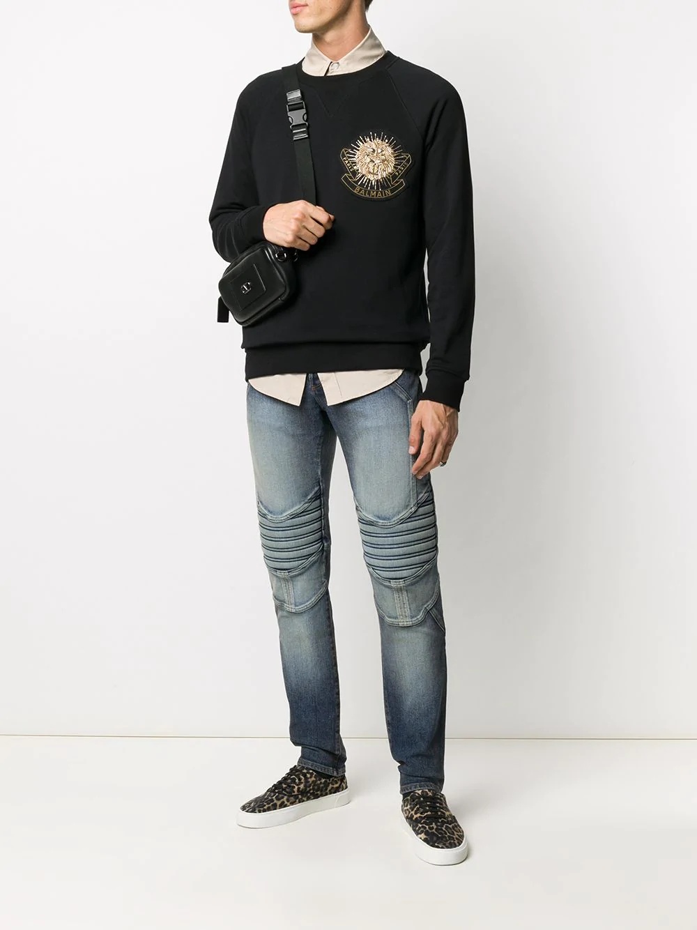 embellished badge sweatshirt - 2