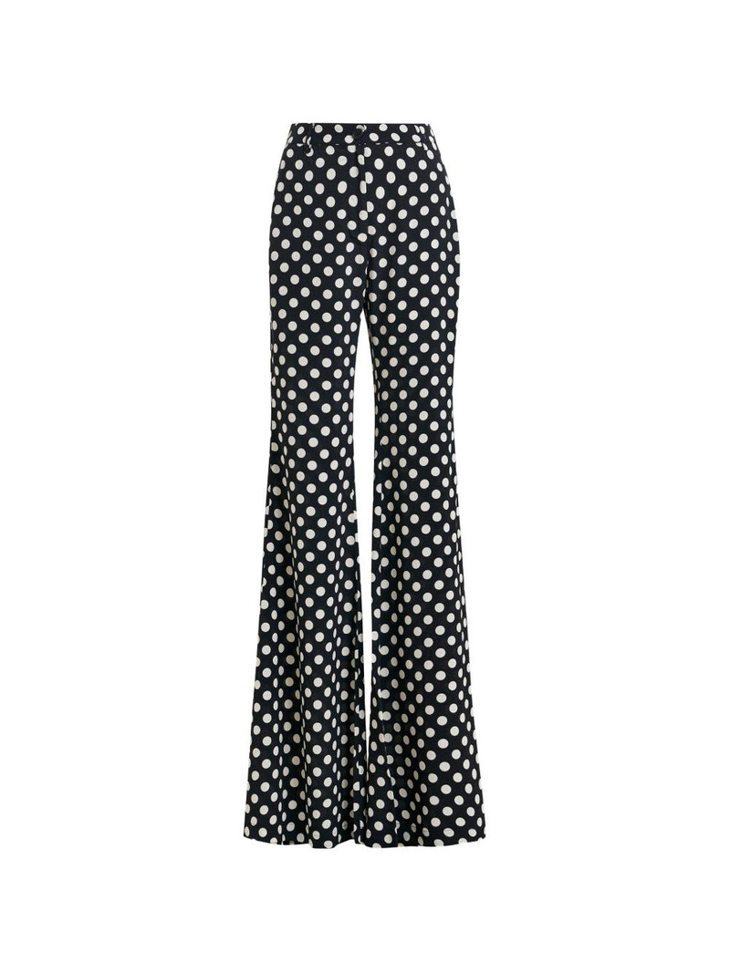 polka-dot flared trousers 6