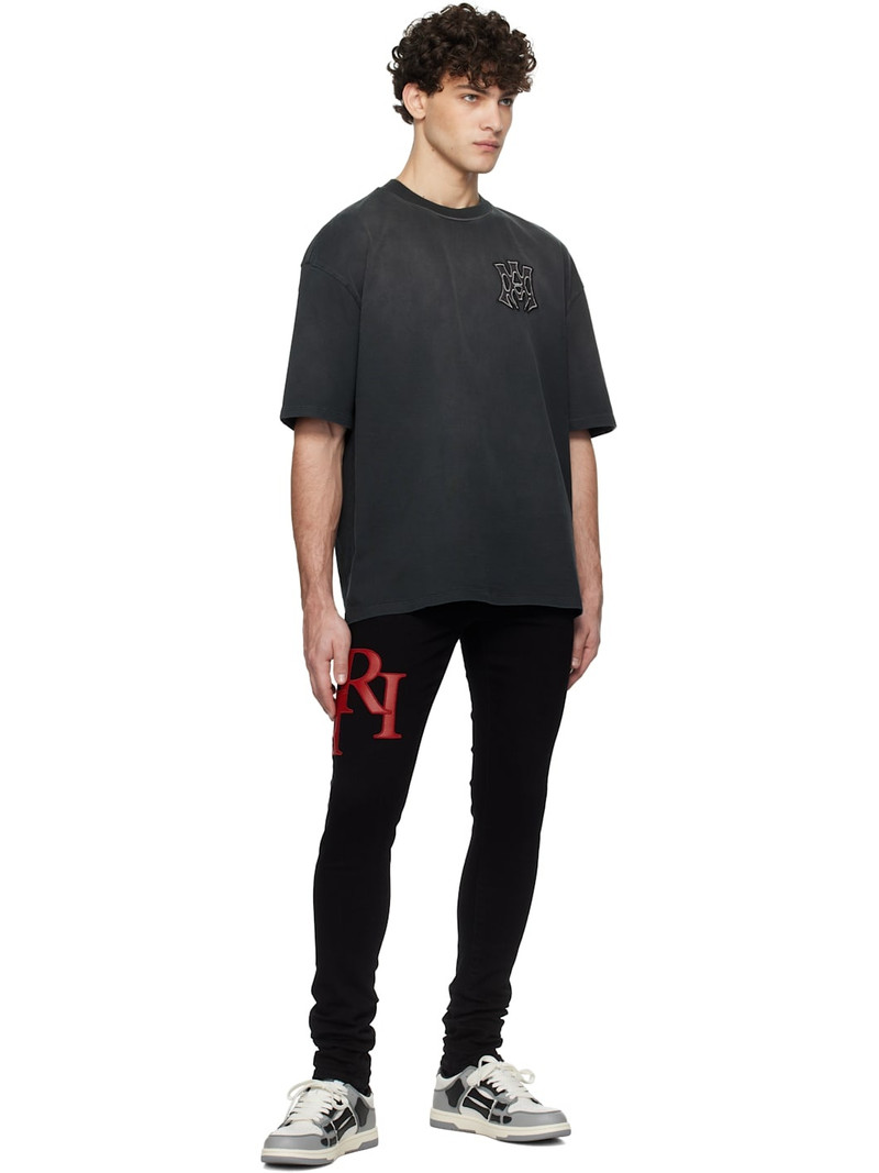 Black 'MA Hollywood' Oversized T-shirt 4