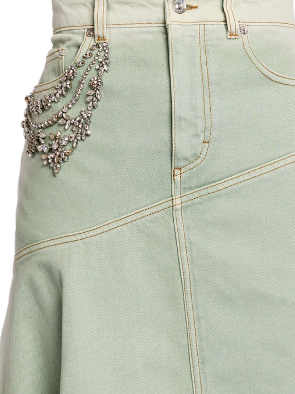 draped midi skirt - 2