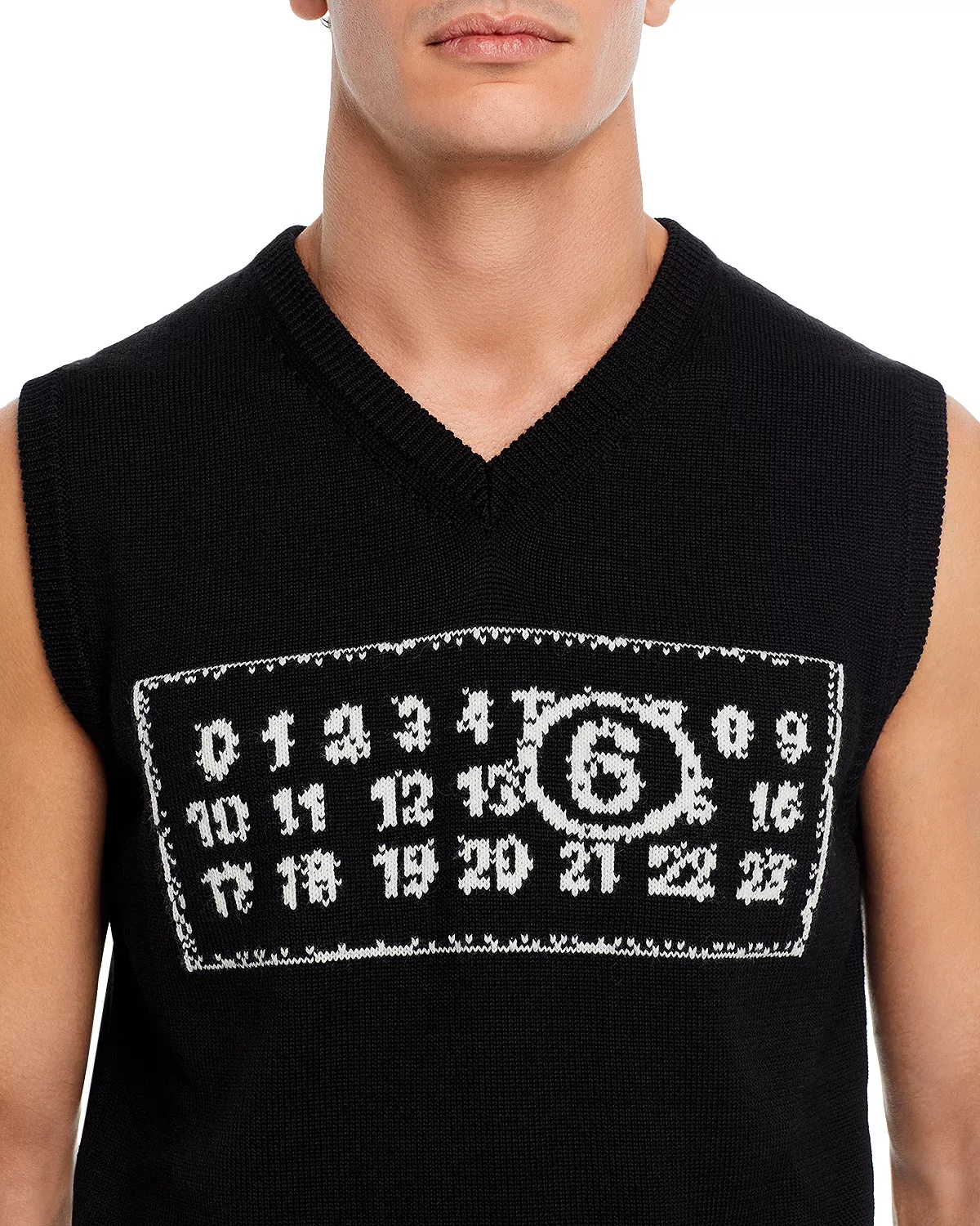 Jacquard Sweater Vest - 6