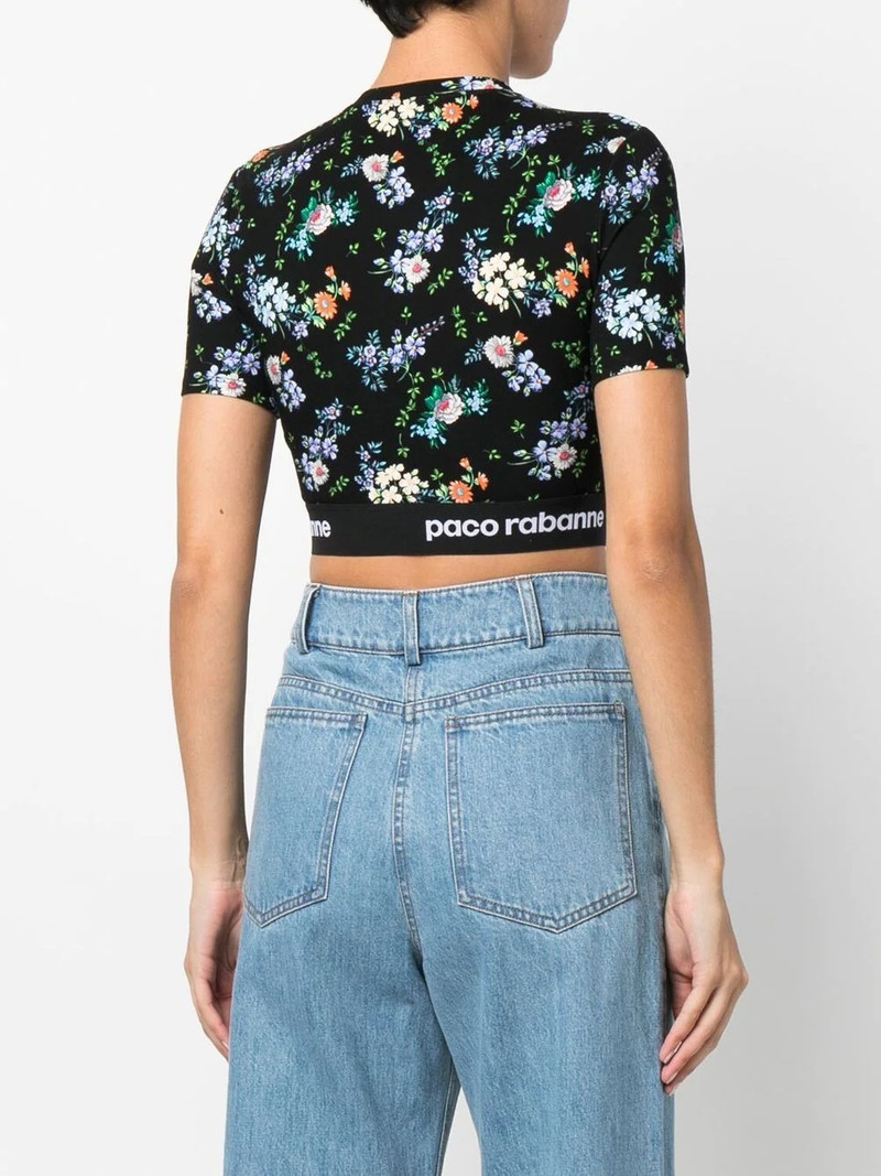 floral-print crop-top 3