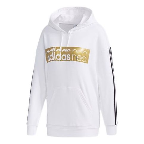 (WMNS) adidas neo Casual Sports Pullover White GH8212 - 1