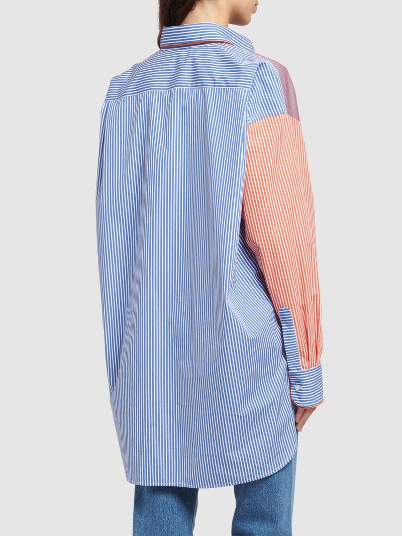 Striped cotton poplin shirt - 3