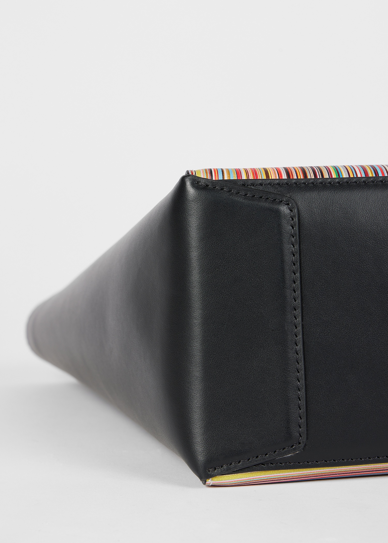 Women's Panelled 'Signature Stripe' Leather Tote Bag - 4