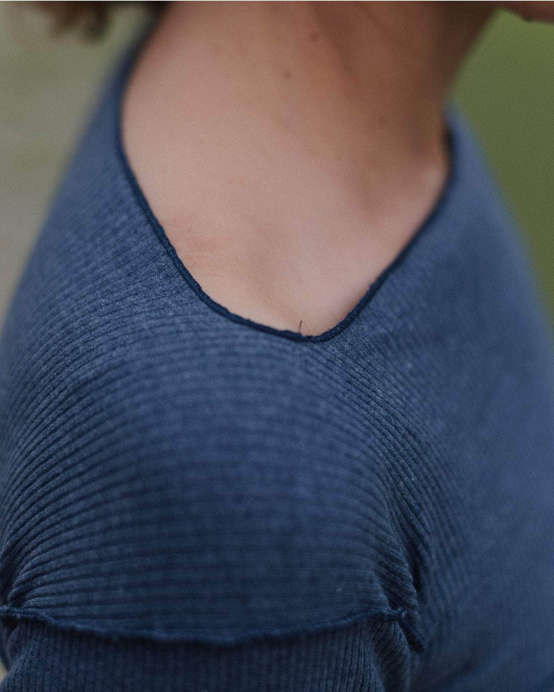 Cinder Long Sleeve Tee - Recycled Cotton Rib 6