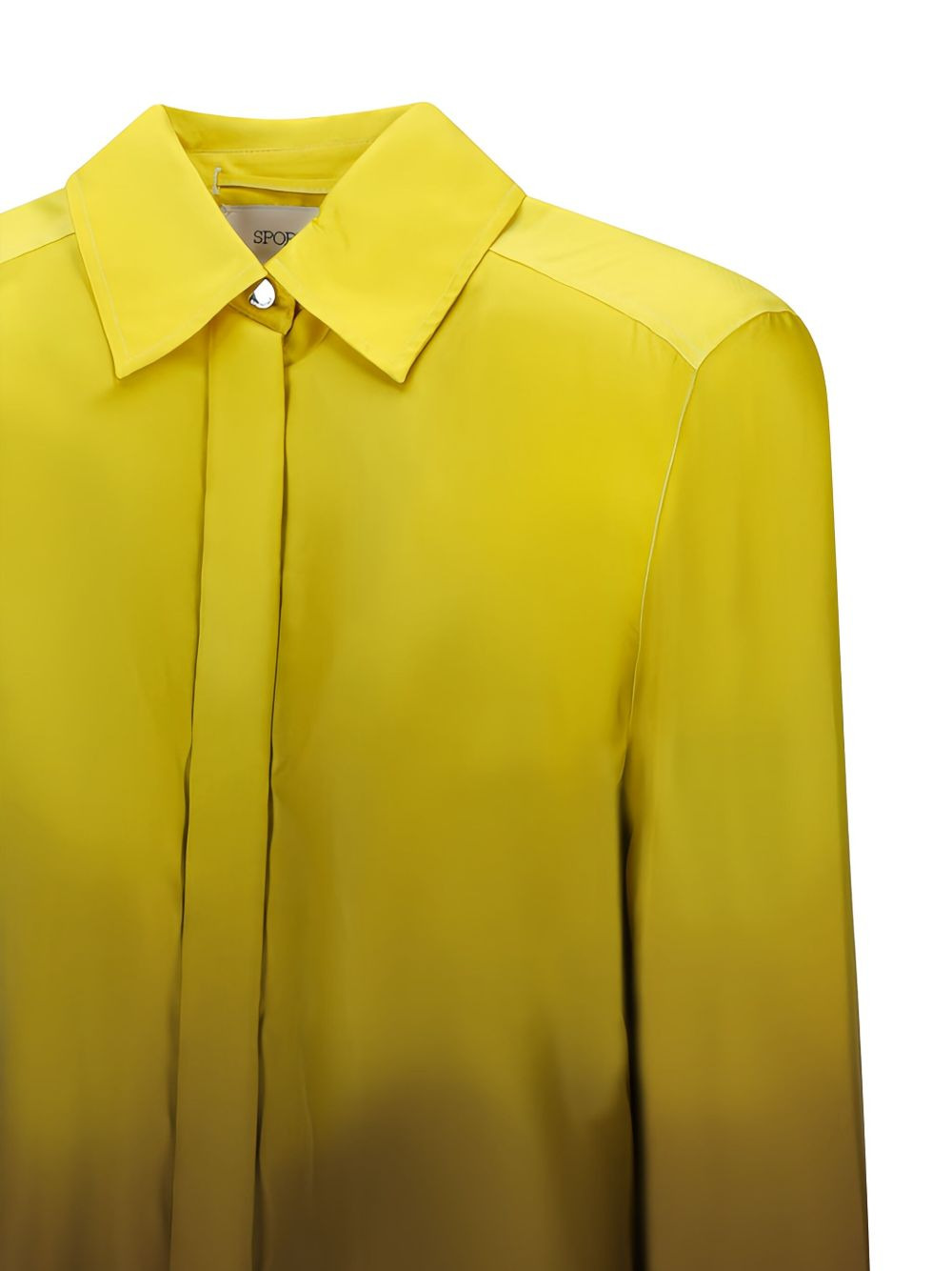 button-fastening silk shirt - 3