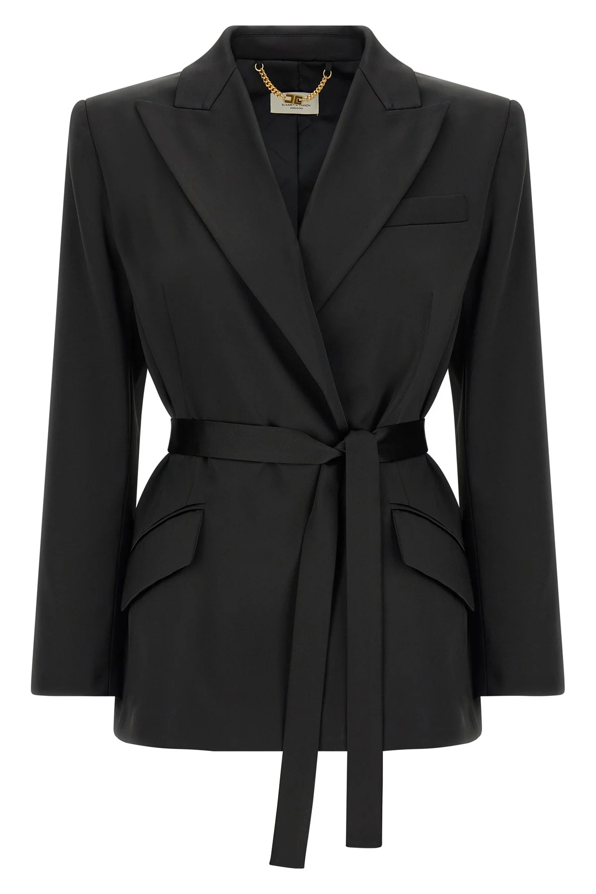 Stretch Satin Blazer - 1