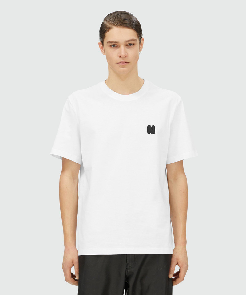 MSGM Jersey cotton T-shirt with "TheMwave"  patch outlook