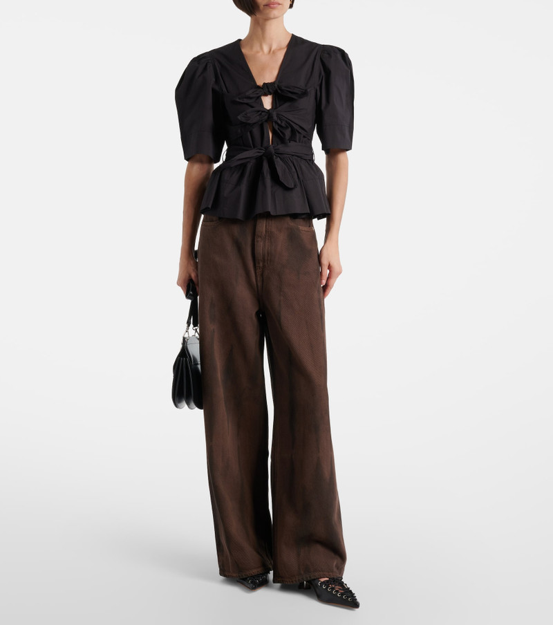 GANNI High-rise wide-leg jeans outlook