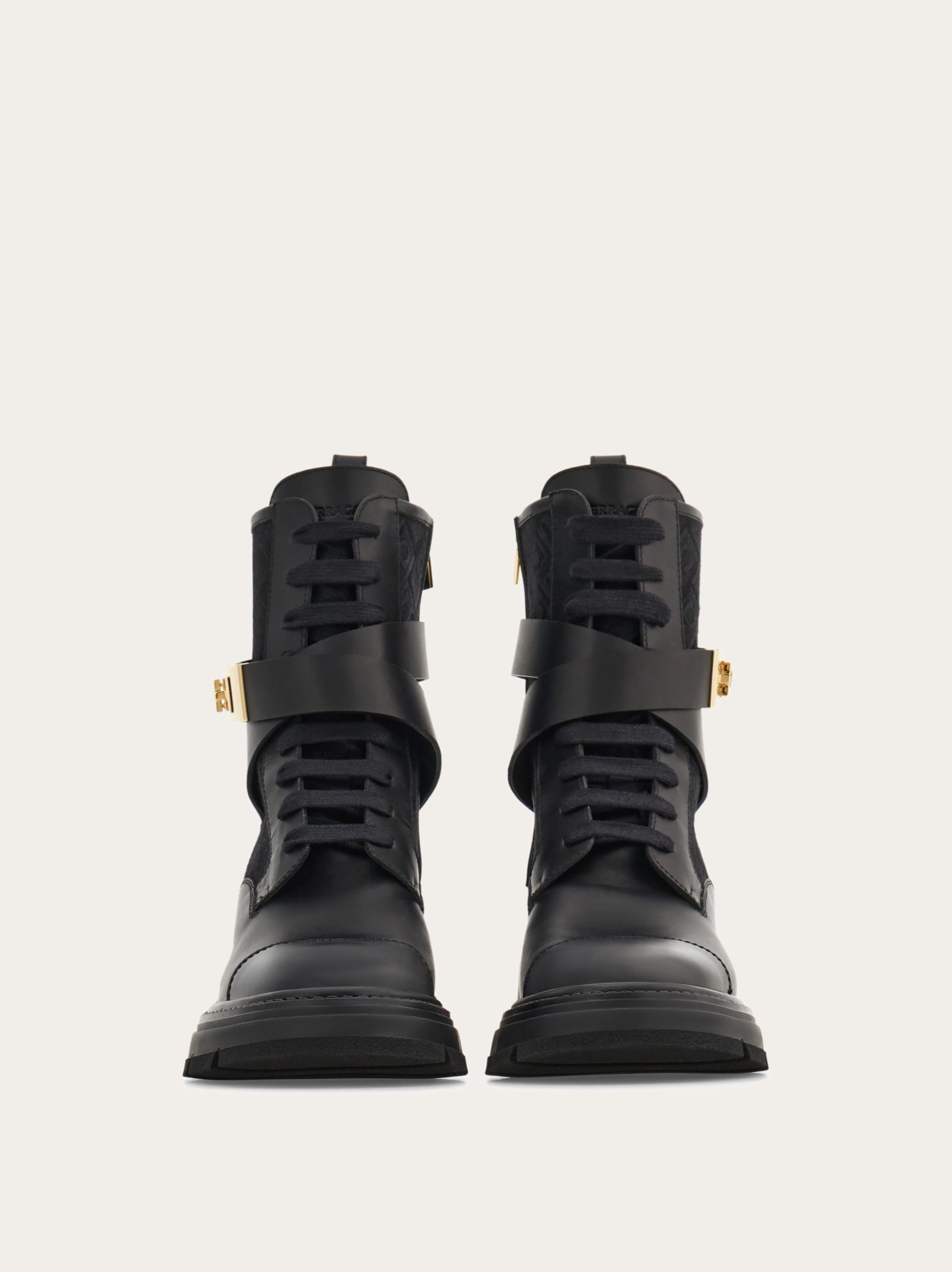 Ferragamo Monogram combat boot - 2