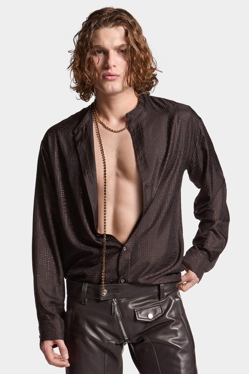 SPARKLING TINY COLLAR SHIRT - 3