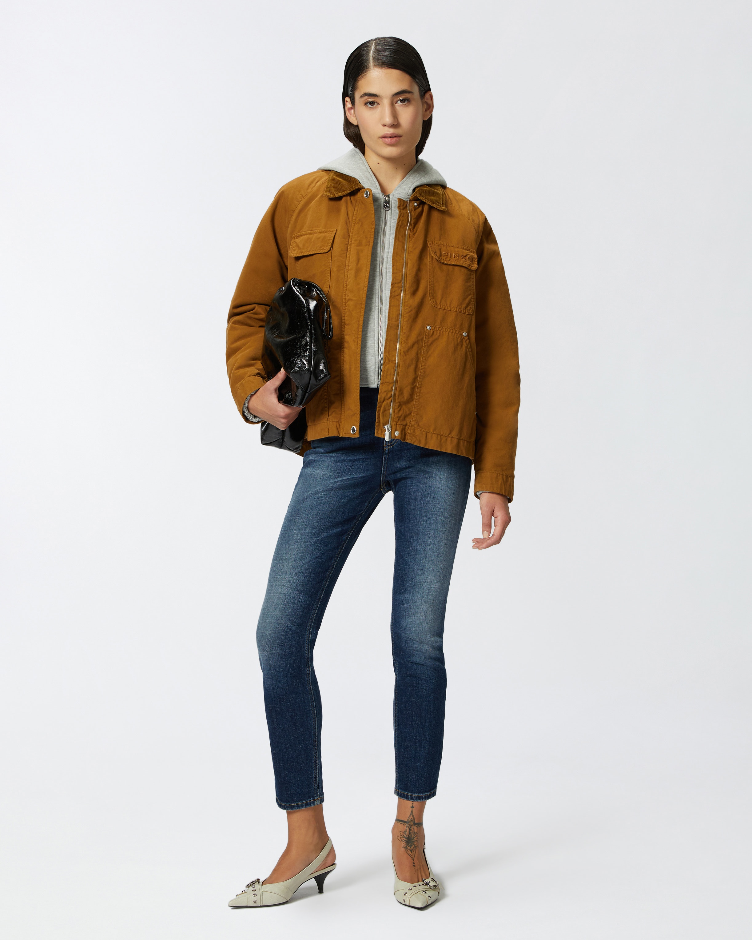 SKINNY DARK BLUE DENIM JEANS - 2