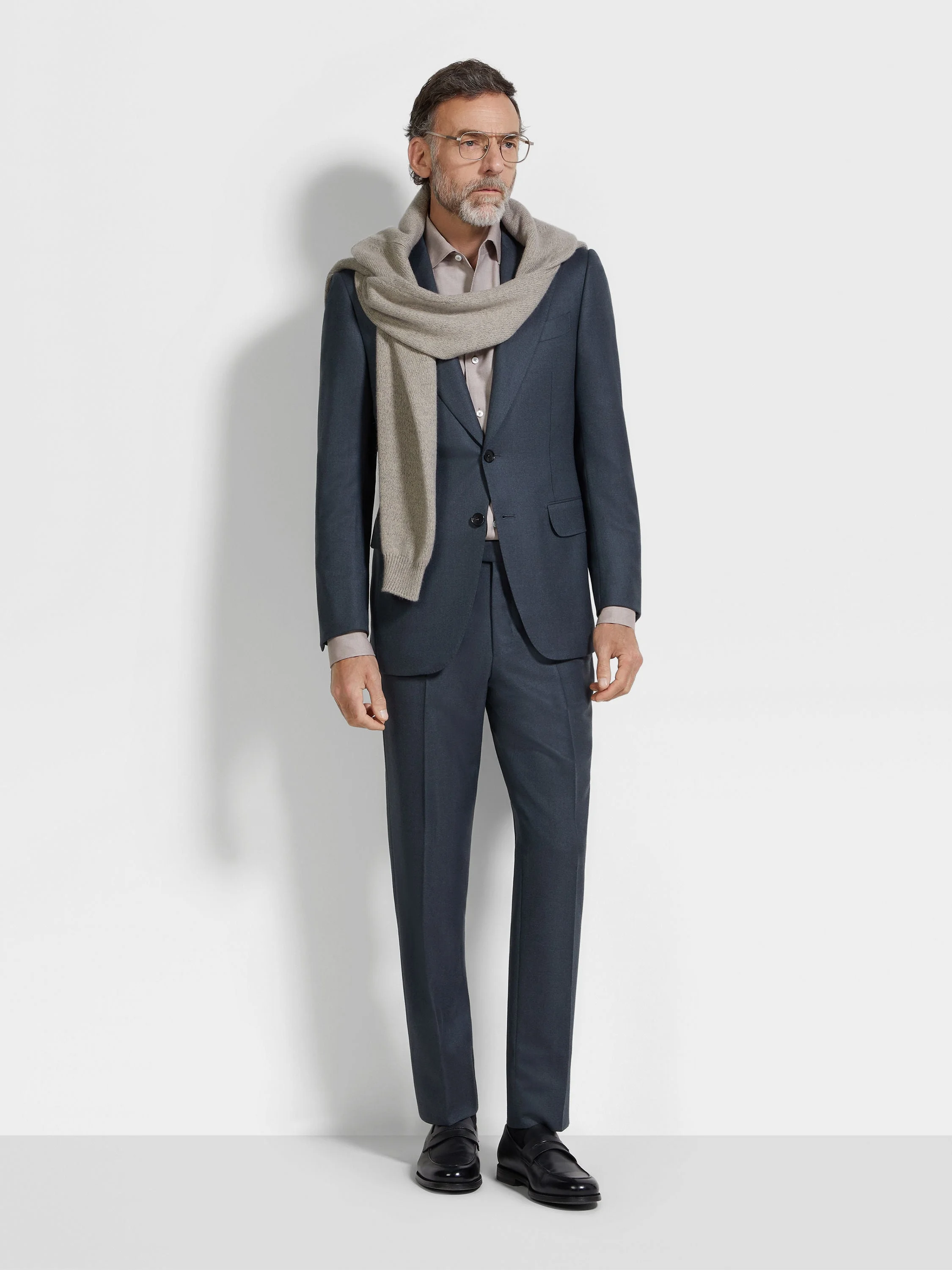 TEAL BLUE 15MILMIL15 WOOL SUIT - 1