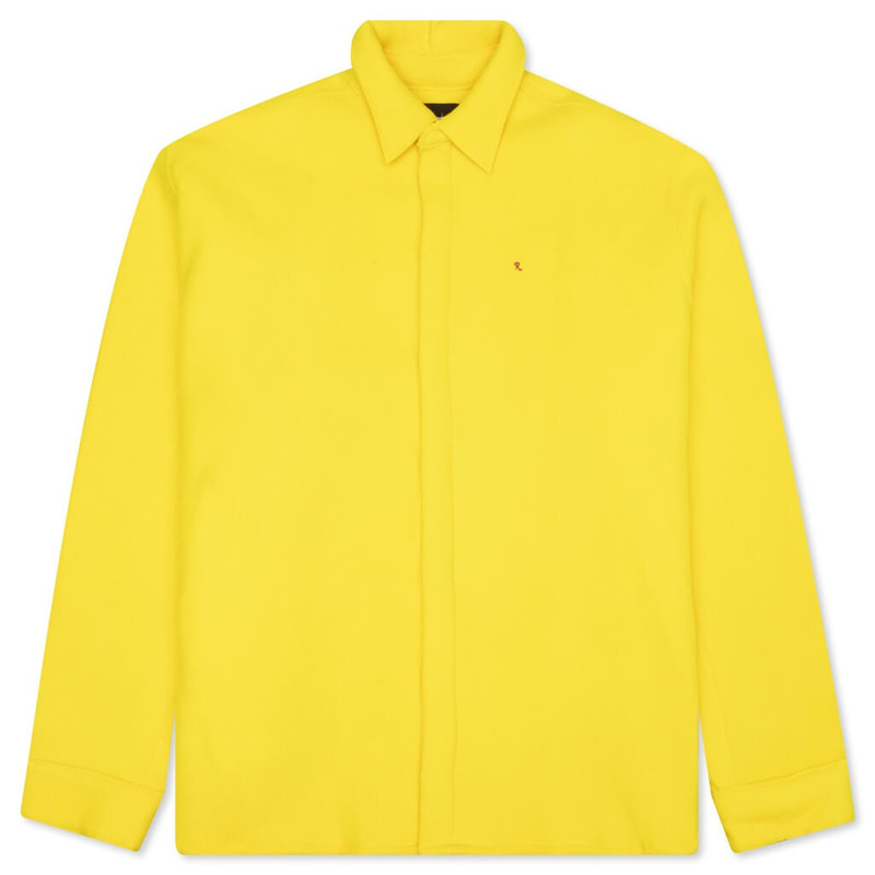 RAF SIMONS EXTREMELY BIG OUTERWEAR SHIRT - YELLOW - 1