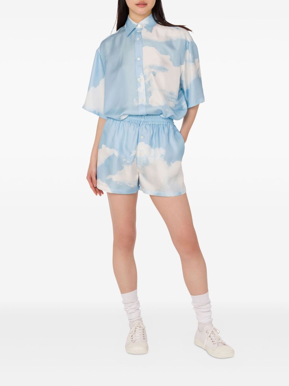 cloud-print shorts - 2