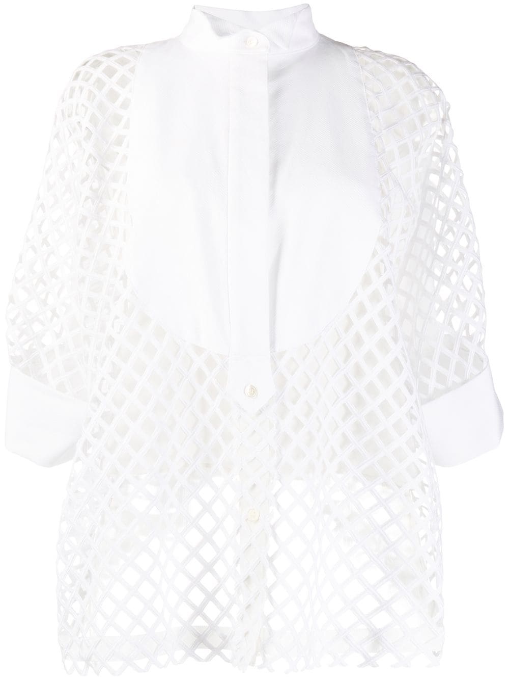 oversized mesh shirt - 1