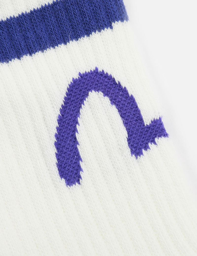 THREE-PACK SEAGULL AND LOGO JACQUARD LONG SOCKS 4