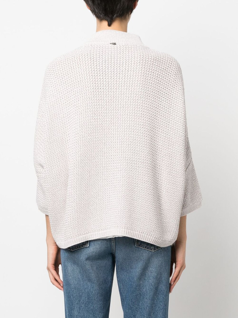 high-neck knitted cardigan 4