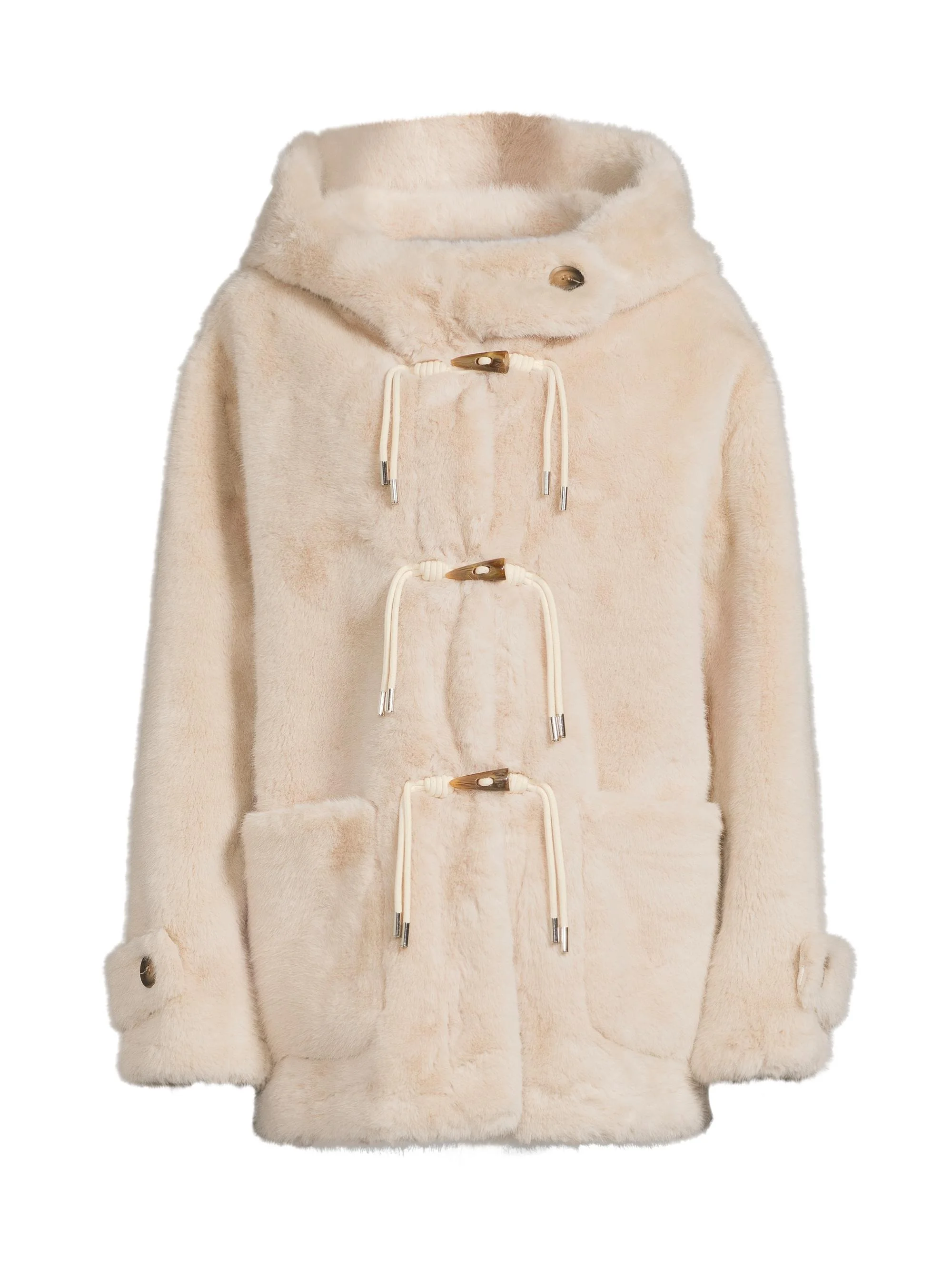 Women's Rosie Faux-Fur Coat - Oatmeal - 1