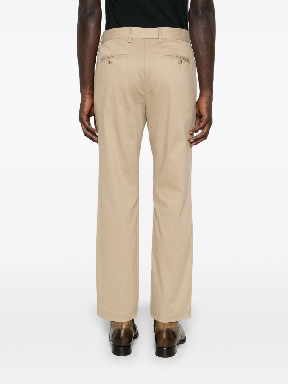 straight-leg chino trousers - 4