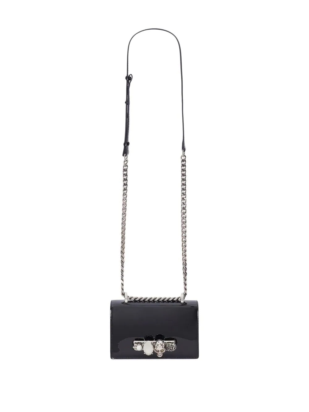 Four-ring crystal-embellished shoulder bag - 5