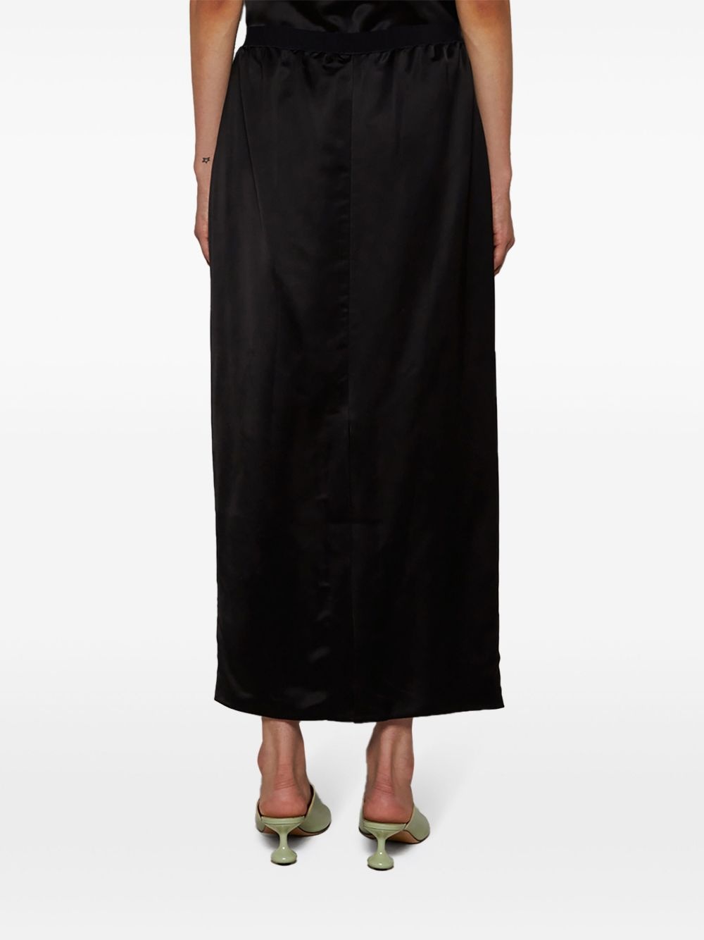 satin-finish midi skirt - 5