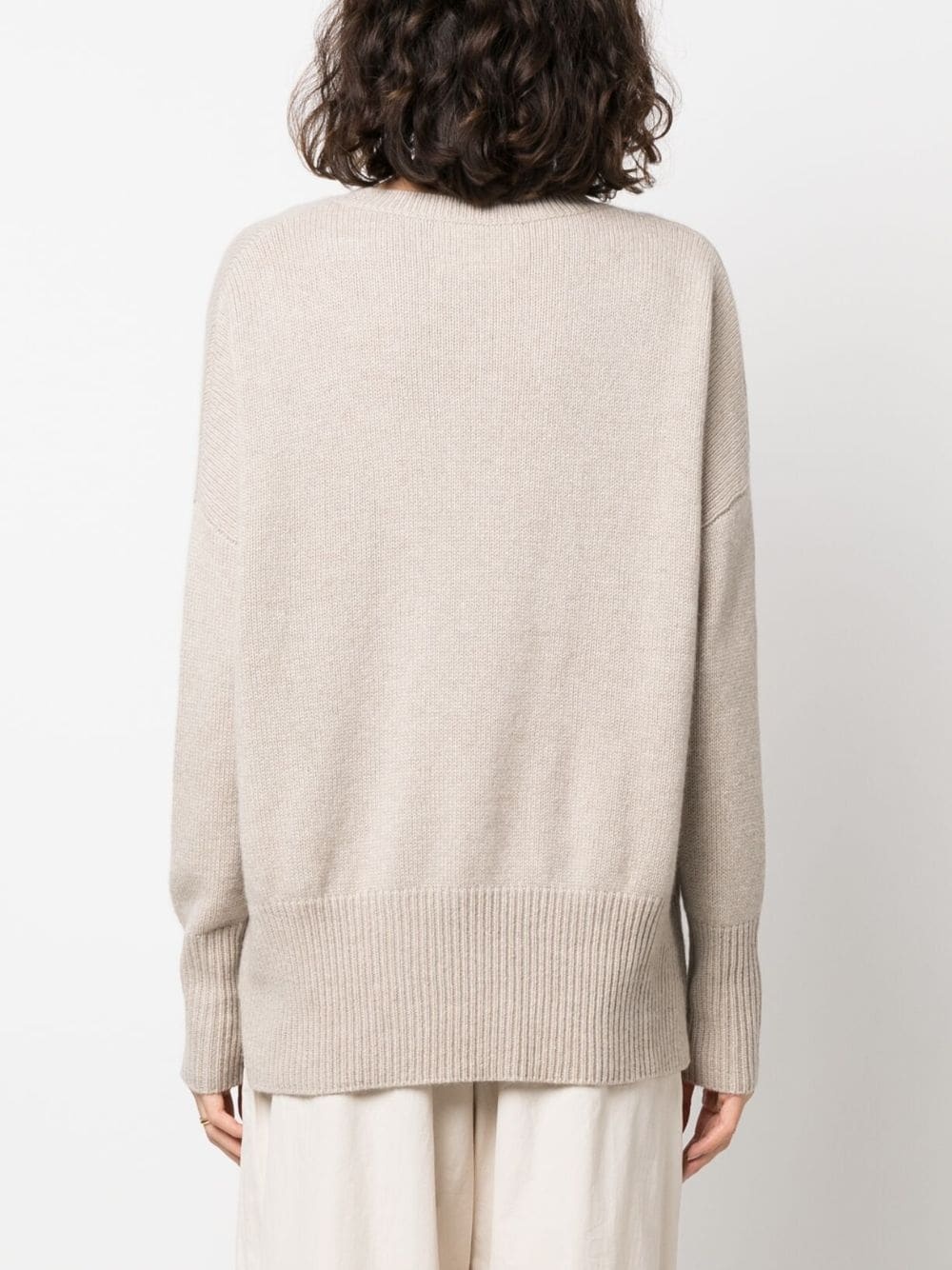extra-long sleeved cashmere jumper - 4