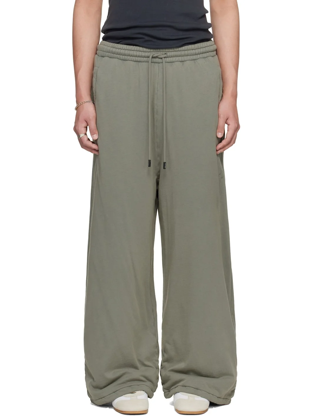 Gray Wadded Bontans Sweatpants - 1