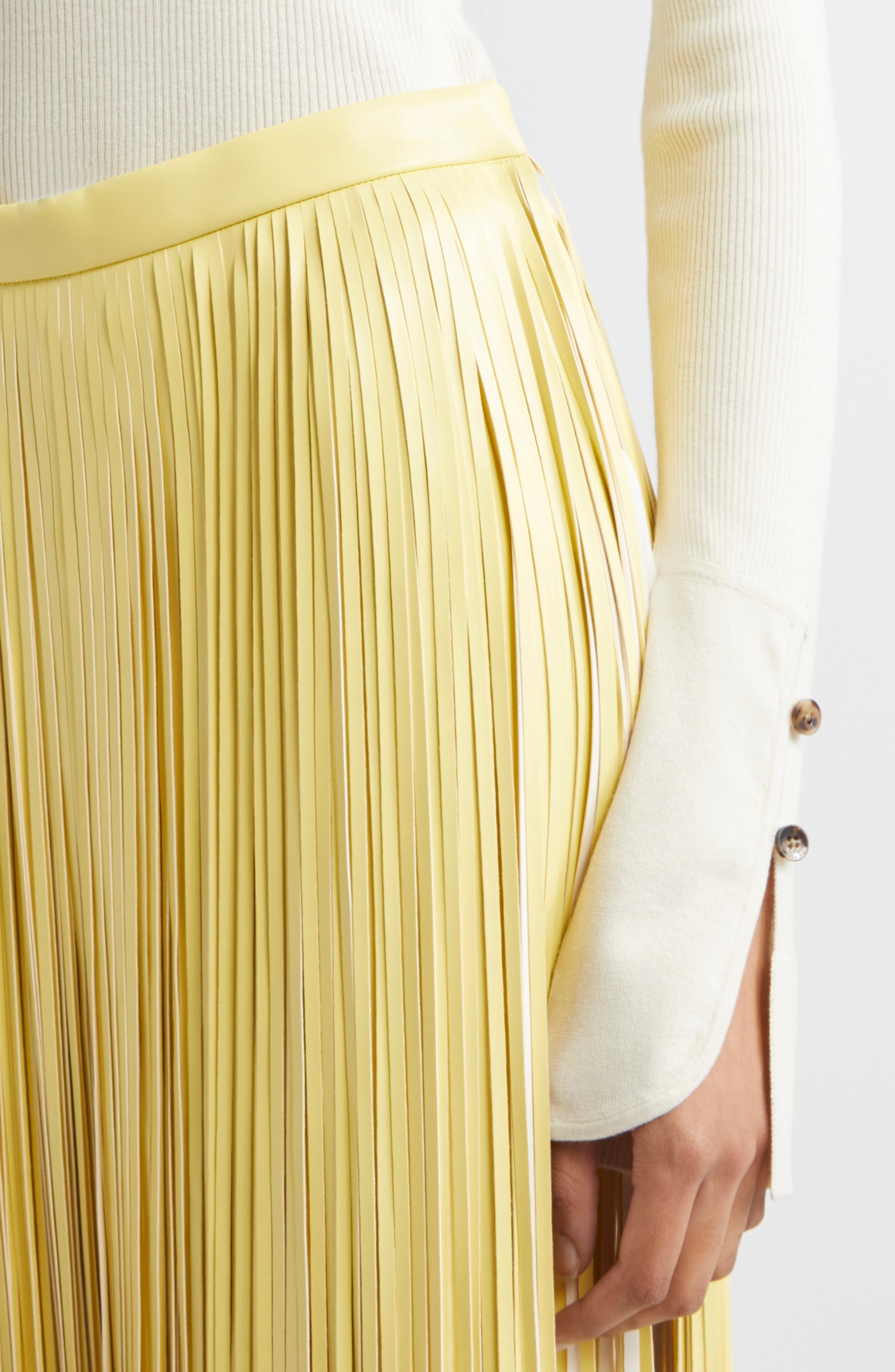 Proenza Schouler Belle Silk Turtleneck Sweater in Off White at Nordstrom - 5