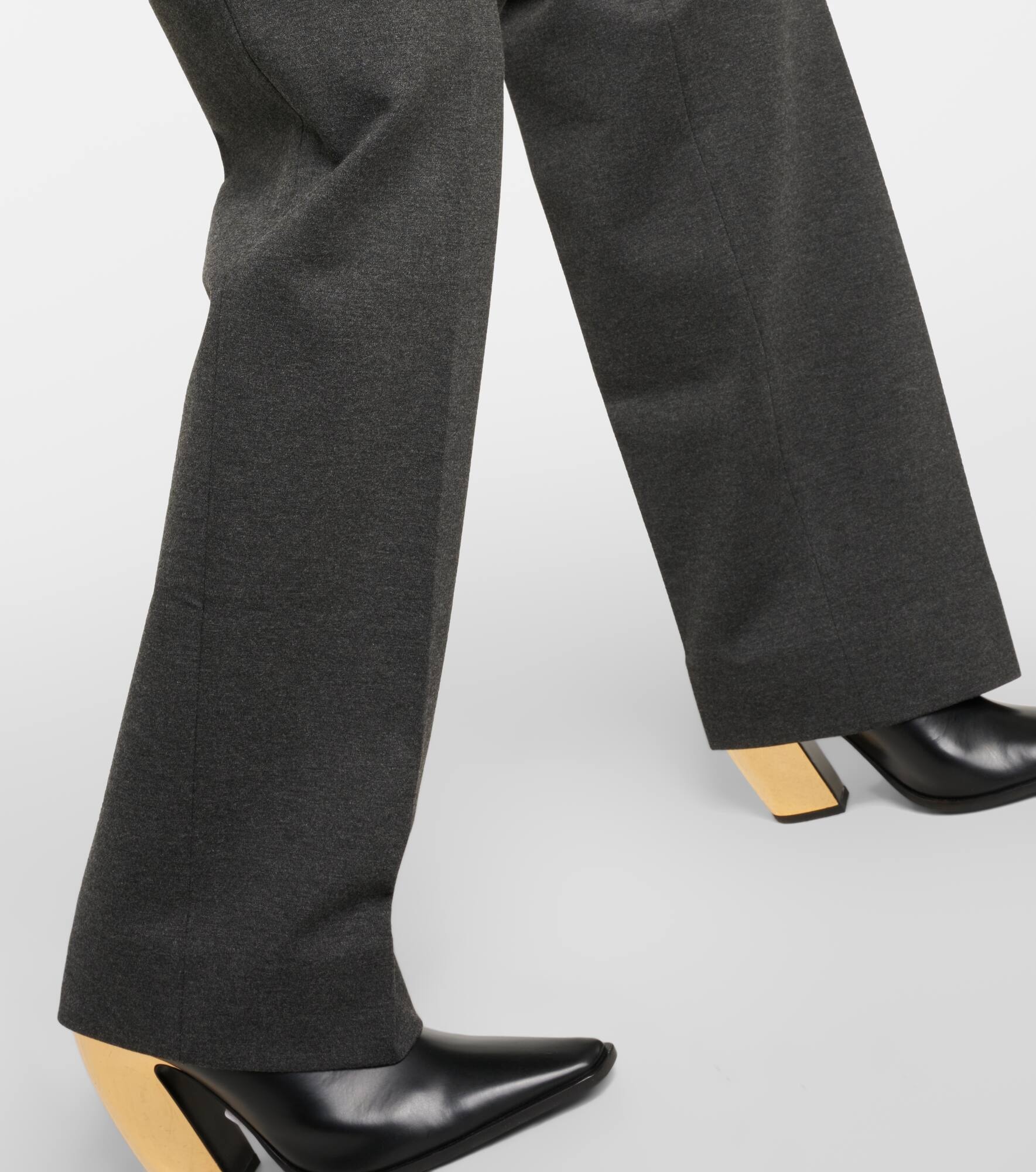 Pleated straight pants - 5