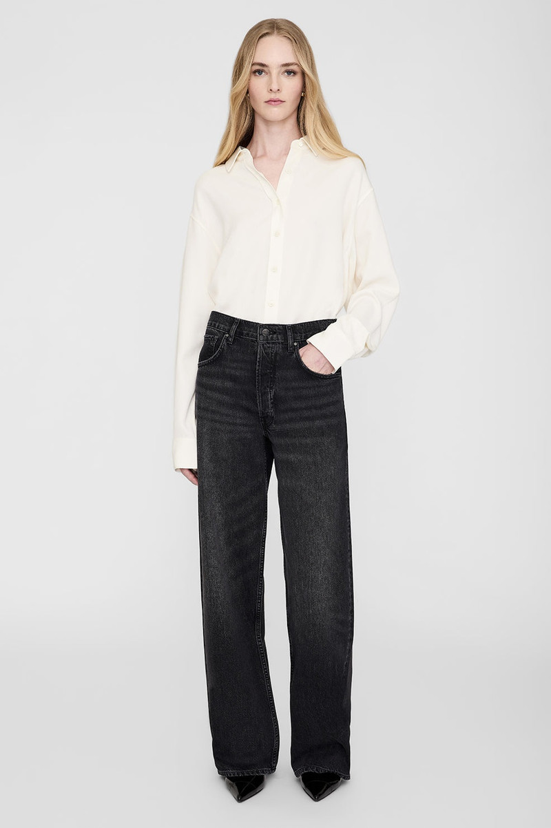ANINE BING Manon Jean - Dark Stone Grey outlook