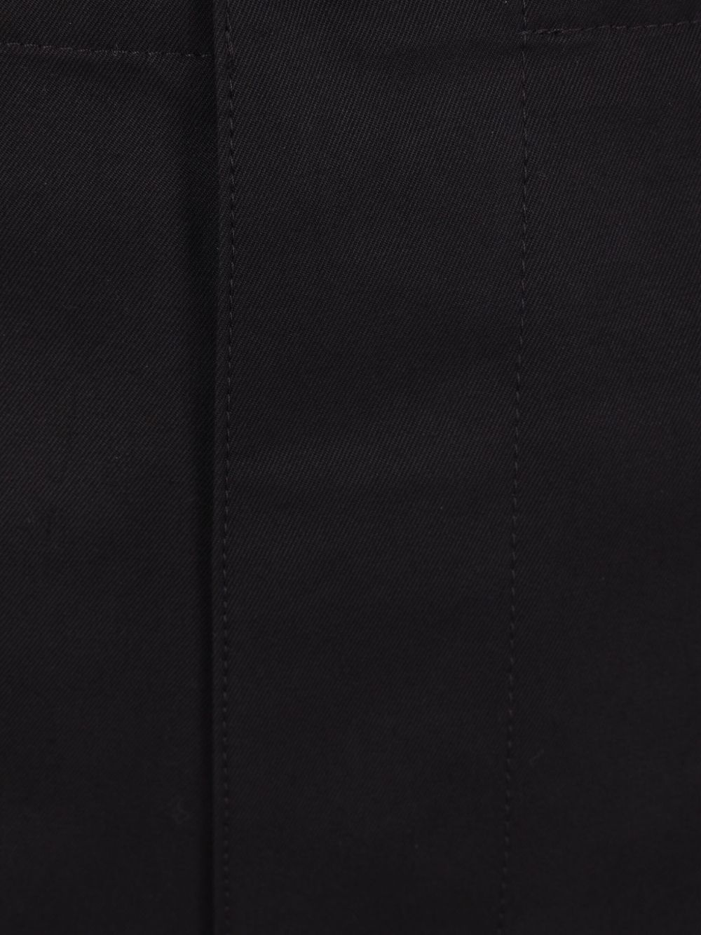 button-fastening twill trousers - 4
