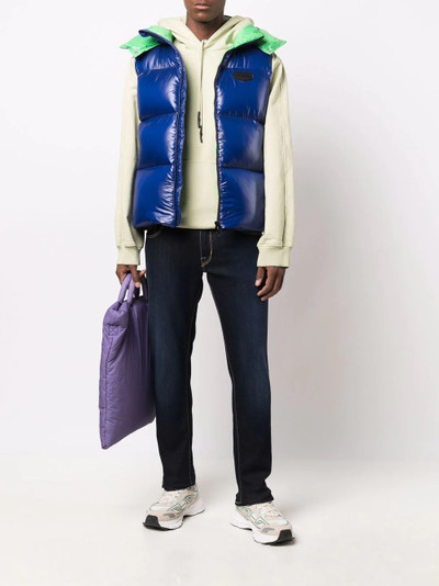 DUVETICA glossy padded gilet outlook