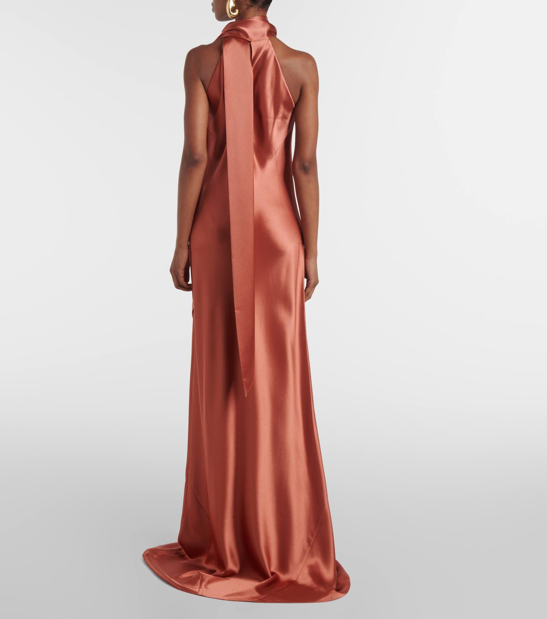 Sienna satin gown - 3