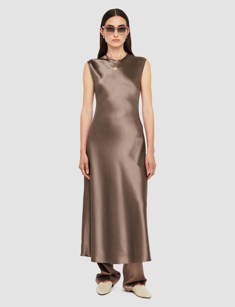 JOSEPH Garnier Silk Satin Dress outlook