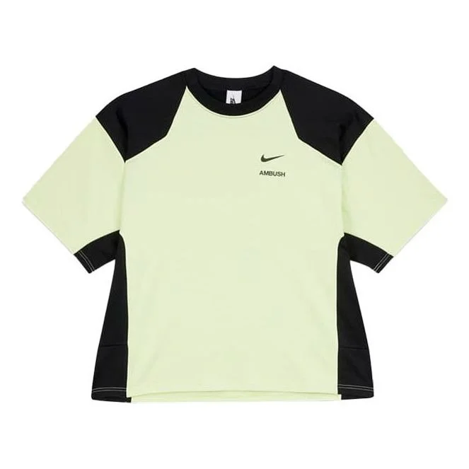 (WMNS) Nike x Ambush T-shirt 'Ghost Green Black' CV0549-358 - 1