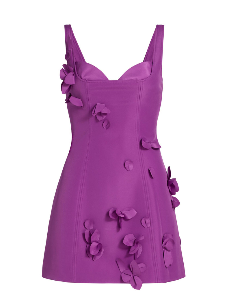 Women's Eskett 3D Floral Minidress - Mulberry 1