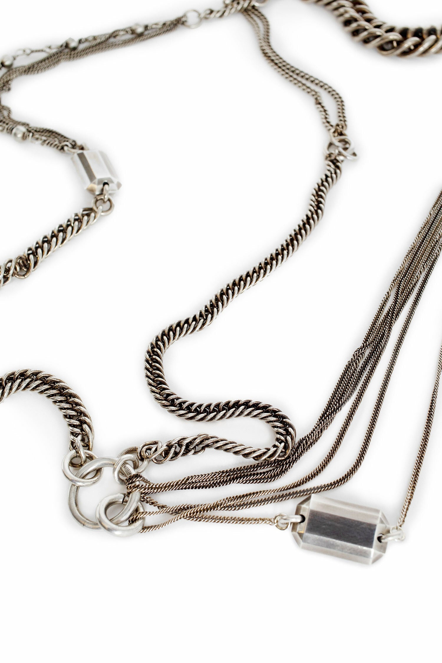 ANN DEMEULEMEESTER WOMAN SILVER NECKLACES - 2